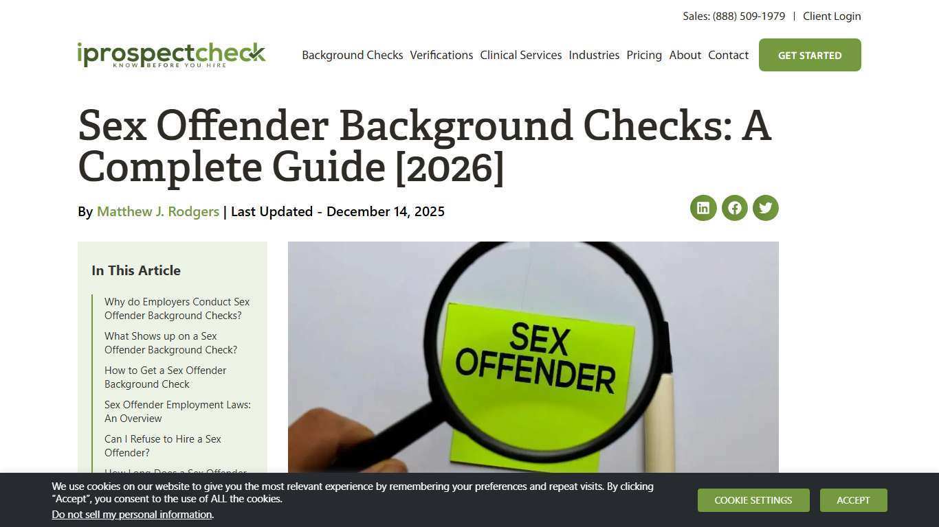 Sex Offender Background Checks: A Complete Guide [2026]